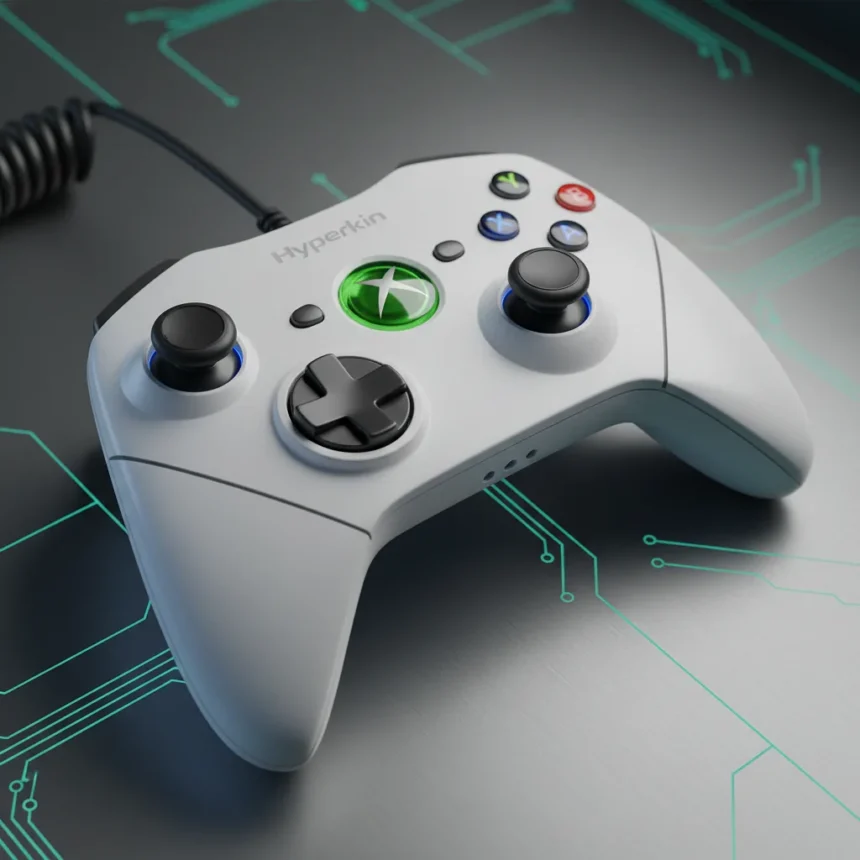Hyperkin DuchesS retro Xbox controller nails nostalgia and precision — AI-generated illustration