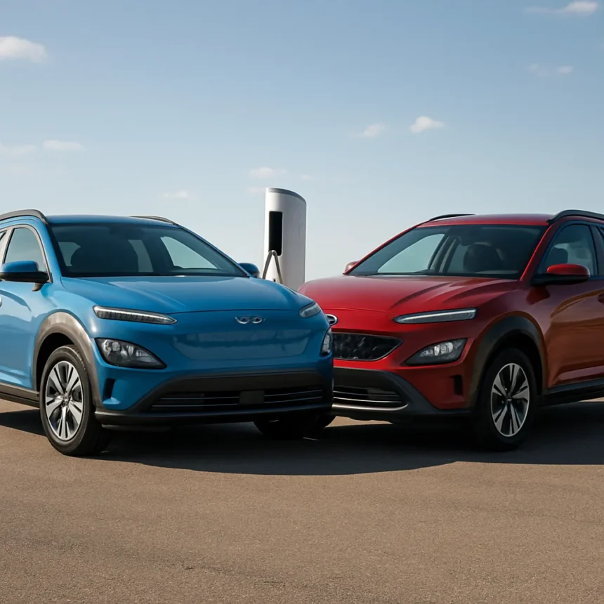 Hyundai Kona Electric vs Gas: Why EV Wins Long-Term — AI-generated illustration