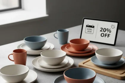 IKEA dinnerware sale offers 20% off through April 2026 — AI-generated illustration