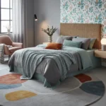 IKEA spring bedroom trends transform spaces with muted gray and seafoam — AI-generated illustration