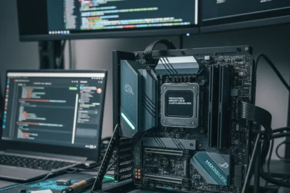 Intel Bartlett Lake CPU boots on consumer Z790 via AI-edited BIOS — AI-generated illustration