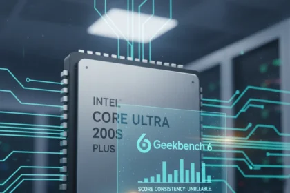 Intel Core Ultra 200S Plus benchmark reliability questioned by Geekbench — AI-generated illustration