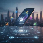 iOS 27 extensions could reshape how AI works on iPhone — AI-generated illustration