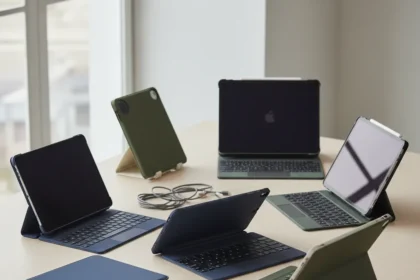 iPad Air keyboard cases that beat Apple's Magic Keyboard Folio — AI-generated illustration