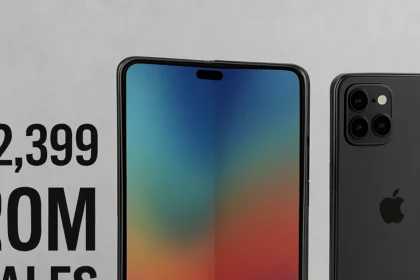 iPhone Fold Leaks: $2,399 Price and 20M Sales Target vs Samsung — AI-generated illustration