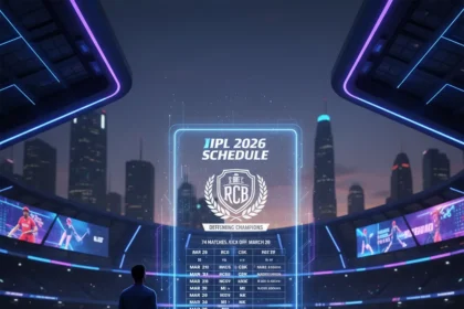IPL 2026 schedule: RCB defends title across 74 matches — AI-generated illustration