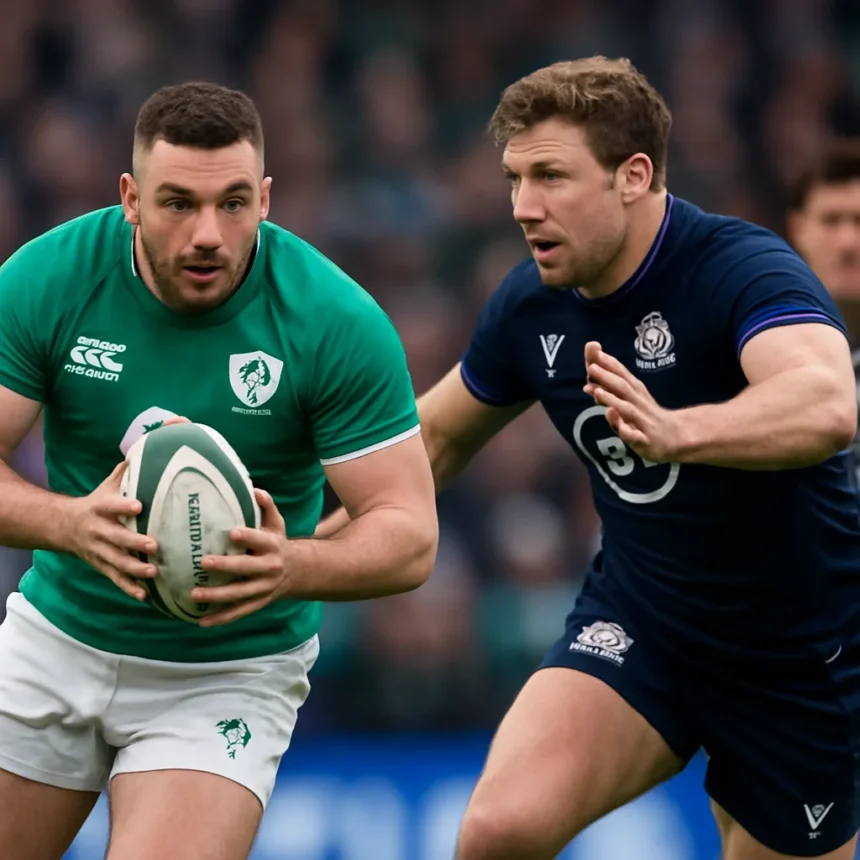 Ireland vs Scotland Six Nations 2026: Triple Crown and Title on the Line — AI-generated illustration