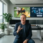 James Cameron reveals streaming genius in bee doc choice — AI-generated illustration