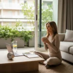 I tried Jennifer Aniston's warm water routine for 14 days — AI-generated illustration