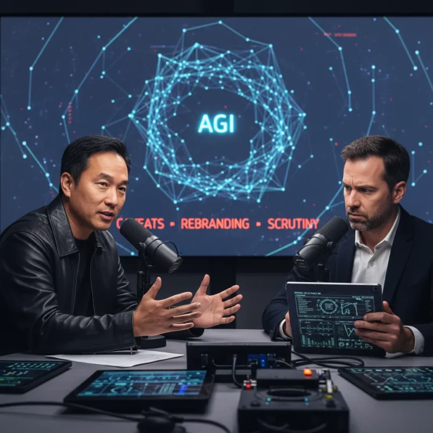 Jensen Huang Claims AGI Is Here — AI-generated illustration