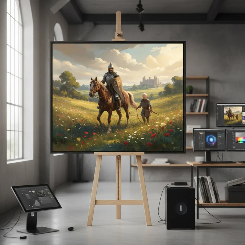 Jin Dongyu's Painterly Game of Thrones Art Captures Medieval Fantasy — AI-generated illustration