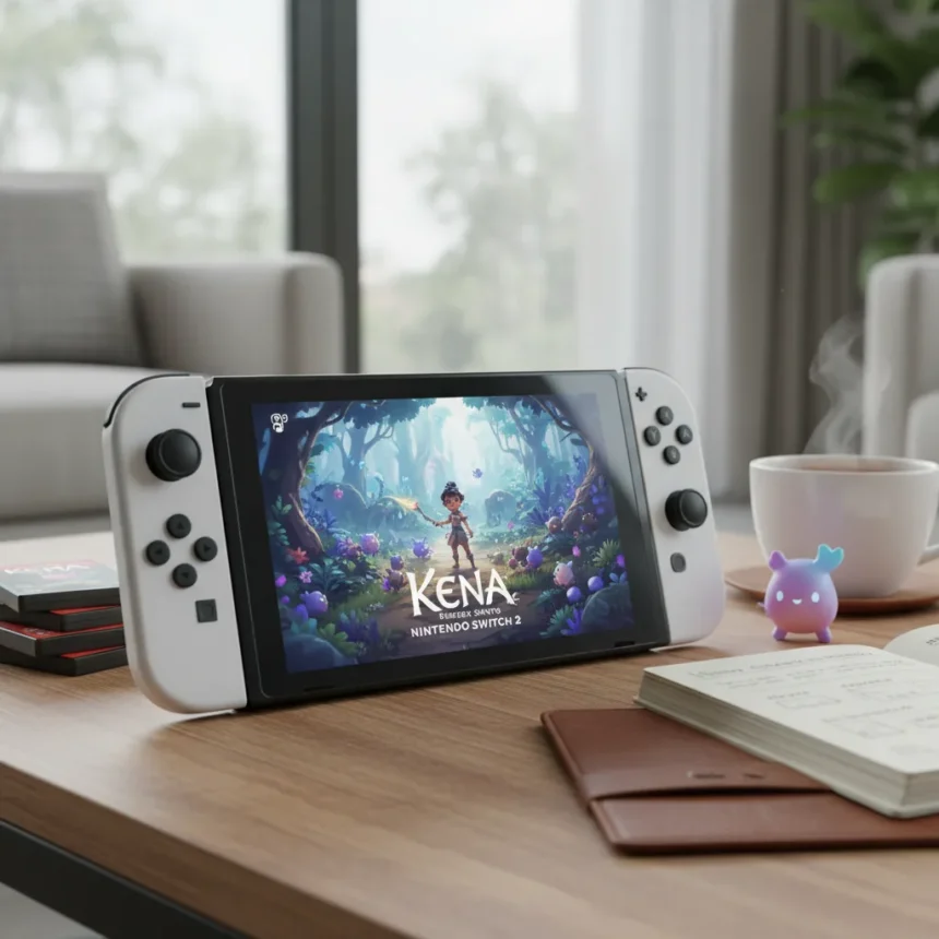 Kena: Bridge of Spirits on Switch 2 is a masterclass in handheld polish — AI-generated illustration