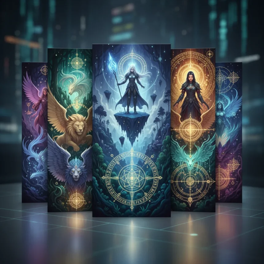 Kilart's Magic: The Gathering art blends fantasy with spiritual depth — AI-generated illustration