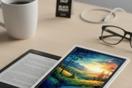 Kindle Colorsoft hits record low, but color comes with trade-offs — AI-generated illustration