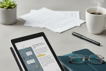 Kindle Scribe hits $250 in Amazon Big Spring Sale — AI-generated illustration