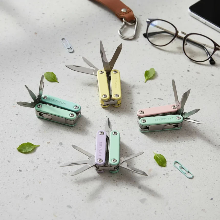 Leatherman Micra spring colors make tiny tools actually fun — AI-generated illustration