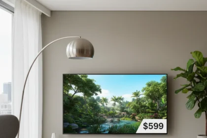 LG B5 OLED at $599 Crushes Amazon's Spring Sale Competition — AI-generated illustration