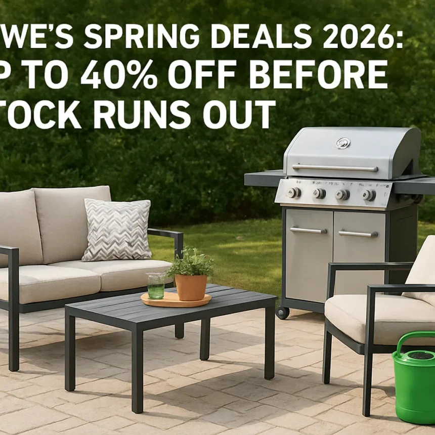 Lowe’s Spring Deals 2026: Up to 40% Off Before Stock Runs Out — AI-generated illustration