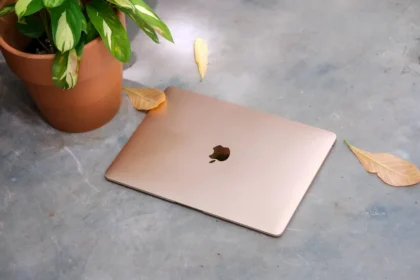 a laptop on a table