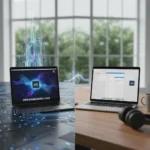 MacBook Air M5 vs M4: M5 wins for creators, M4 still solid for most — AI-generated illustration