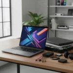 MacBook Neo at $599 disrupts budget laptops, but Windows still wins on ports — AI-generated illustration