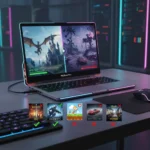 MacBook Neo gaming: 5 games tested, mixed results — AI-generated illustration