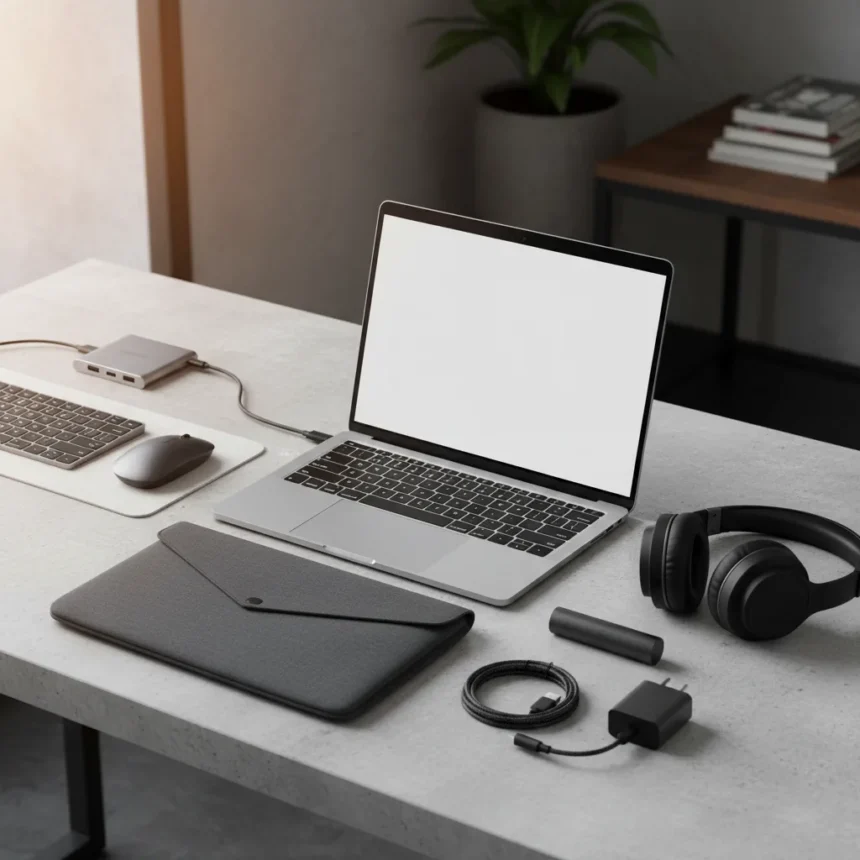 MacBook Neo starter pack: budget accessories that actually matter — AI-generated illustration
