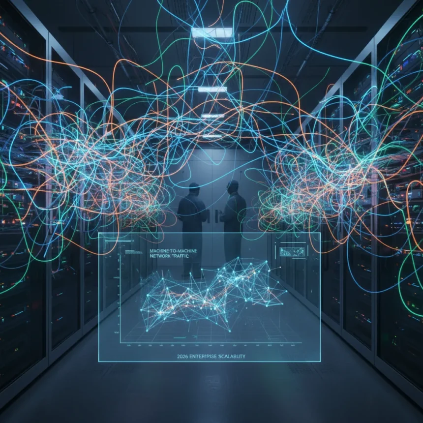 Machine-to-machine network traffic reshapes data infrastructure