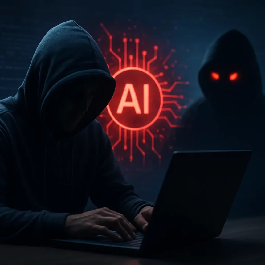 Malicious AI agents can team up to launch cyberattacks — AI-generated illustration