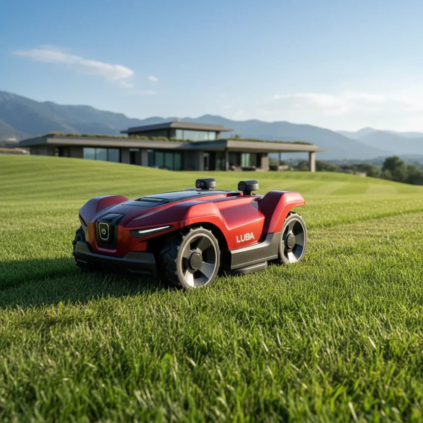 Mammotion LUBA 3 AWD 3000 Redefines Large-Lawn Mowing — AI-generated illustration