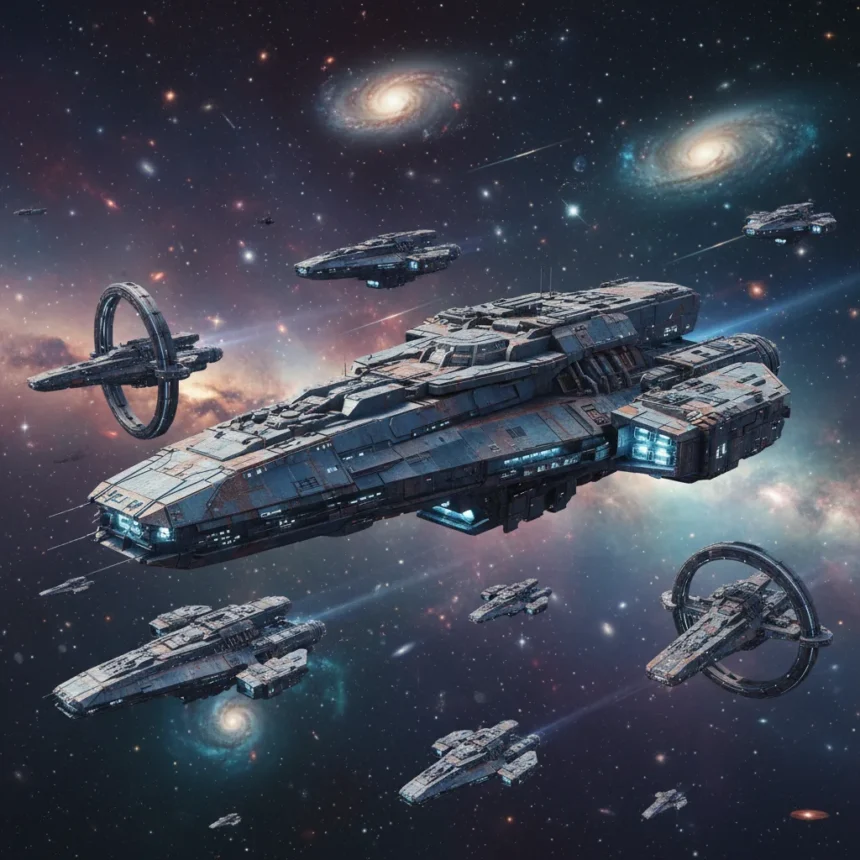 Mark Zhang's spacecraft designs transcend cosmic backdrops