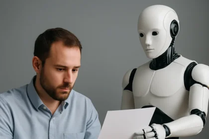 AI hiring humans: MeatLayer flips 20 years of labor dynamics — AI-generated illustration