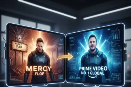 Mercy sci-fi thriller hits Prime Video No — AI-generated illustration