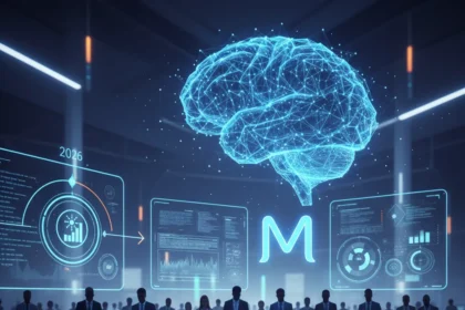 Meta Is Making AI Use Mandatory for Its 78,000 Workers — AI-generated illustration