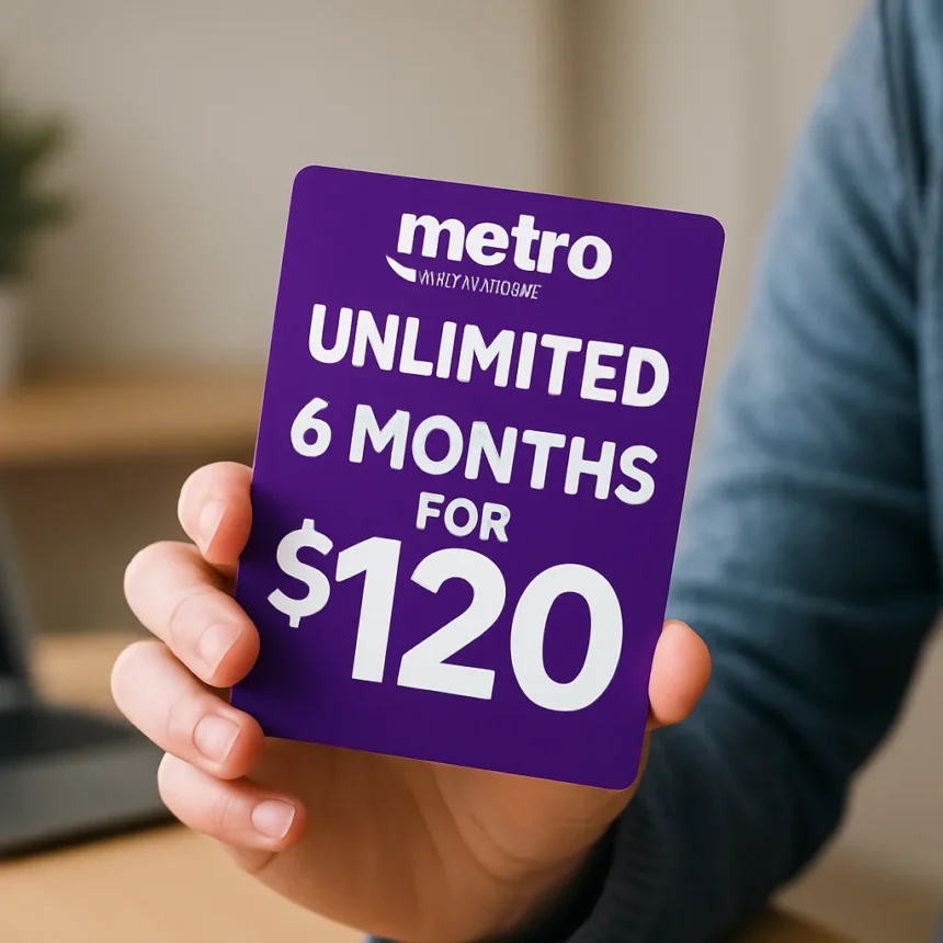 Metro by T-Mobile Unlimited Deal Cuts Six-Month Cost in Half — AI-generated illustration