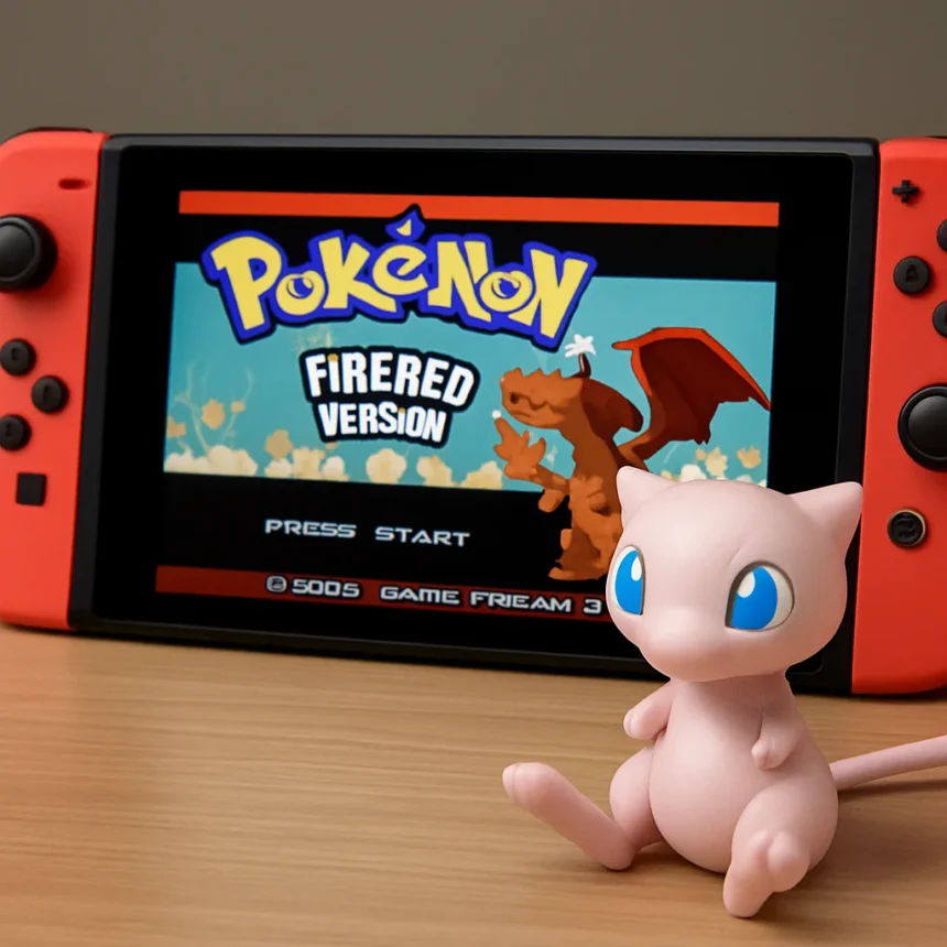 Mew remains unobtainable in Pokémon FireRed and LeafGreen Switch — AI-generated illustration