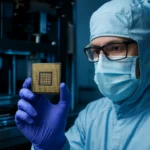 Micron's HBM4 gamble: early production masks Vera Rubin exclusion — AI-generated illustration