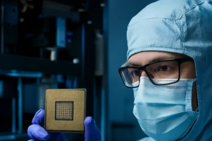 Micron's HBM4 gamble: early production masks Vera Rubin exclusion — AI-generated illustration