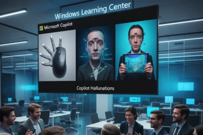 Microsoft's Copilot hallucinations embarrass Windows Learning Center — AI-generated illustration