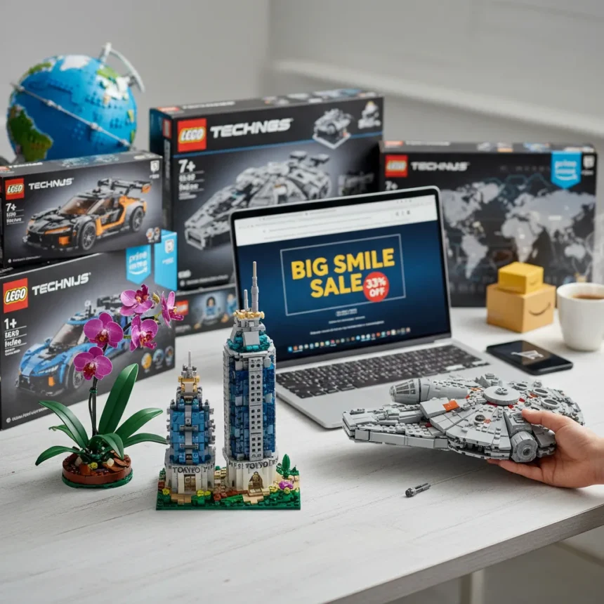 Modern Lego sets hit 33% off on Amazon's Big Smile Sale — AI-generated illustration