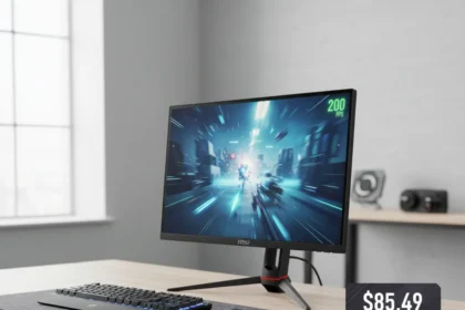 MSI MAG 242F 200Hz Gaming Monitor hits $85.49 all-time low — AI-generated illustration