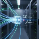 NBN's full-fibre network hits 230Gbps in landmark speed trial — AI-generated illustration