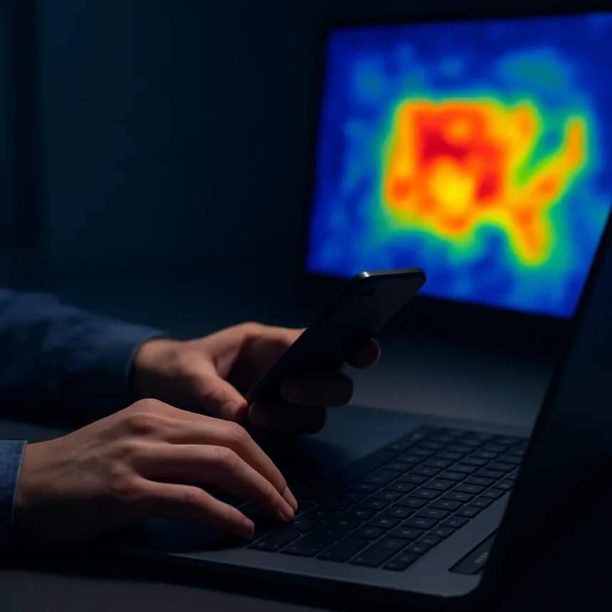 Negative Light Technology Could Make Data Transmissions Invisible — AI-generated illustration