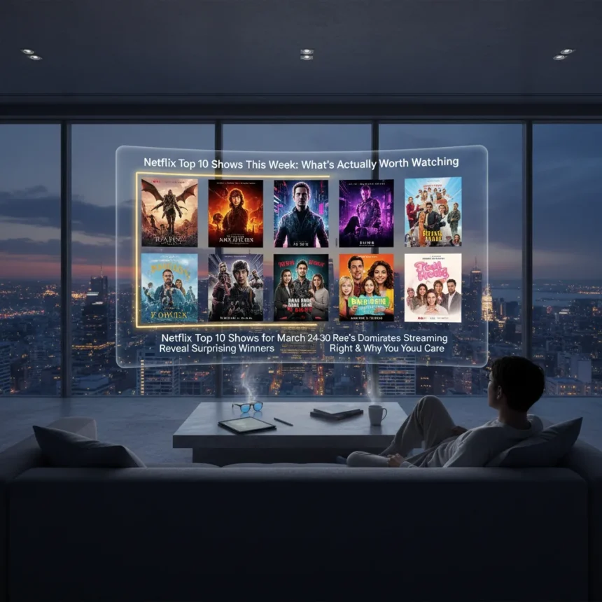 Netflix top 10 shows this week: what's actually worth watching — AI-generated illustration