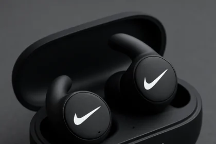 Nike Swoosh Beats Earbuds Mark a Rare Collision of Two Icons — AI-generated illustration