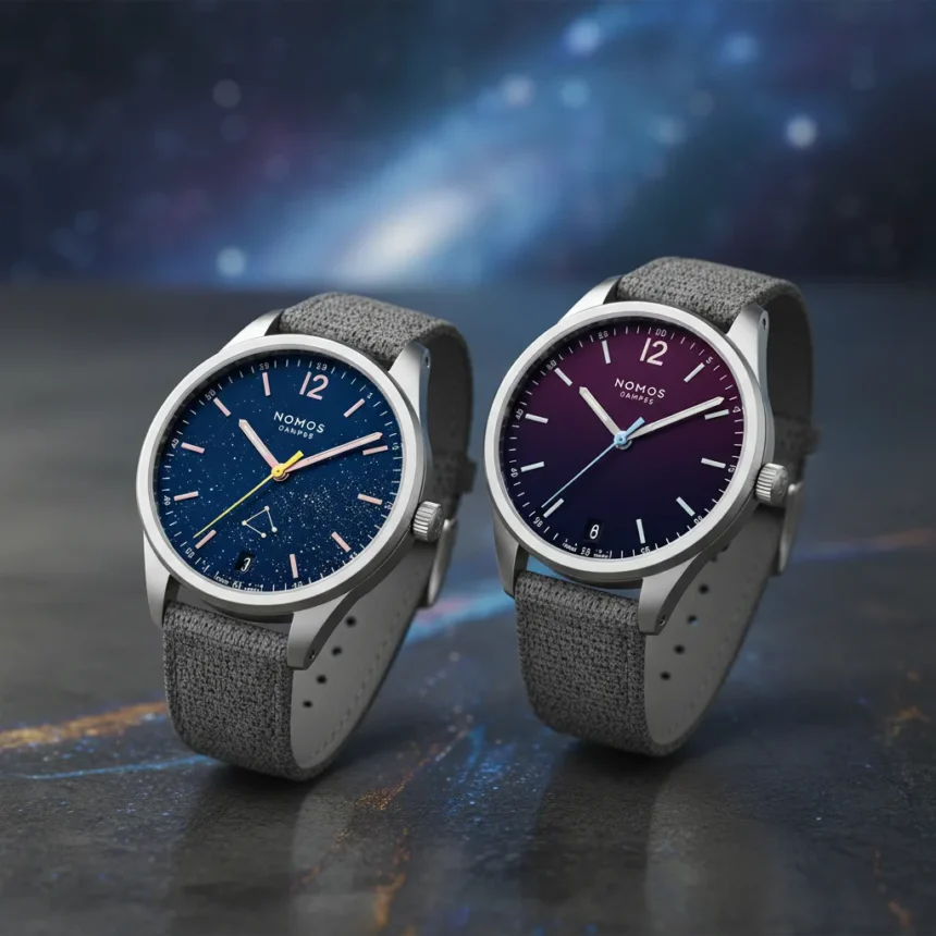 Nomos Club Campus Starlight and Night Sky deliver colour without compromise — AI-generated illustration