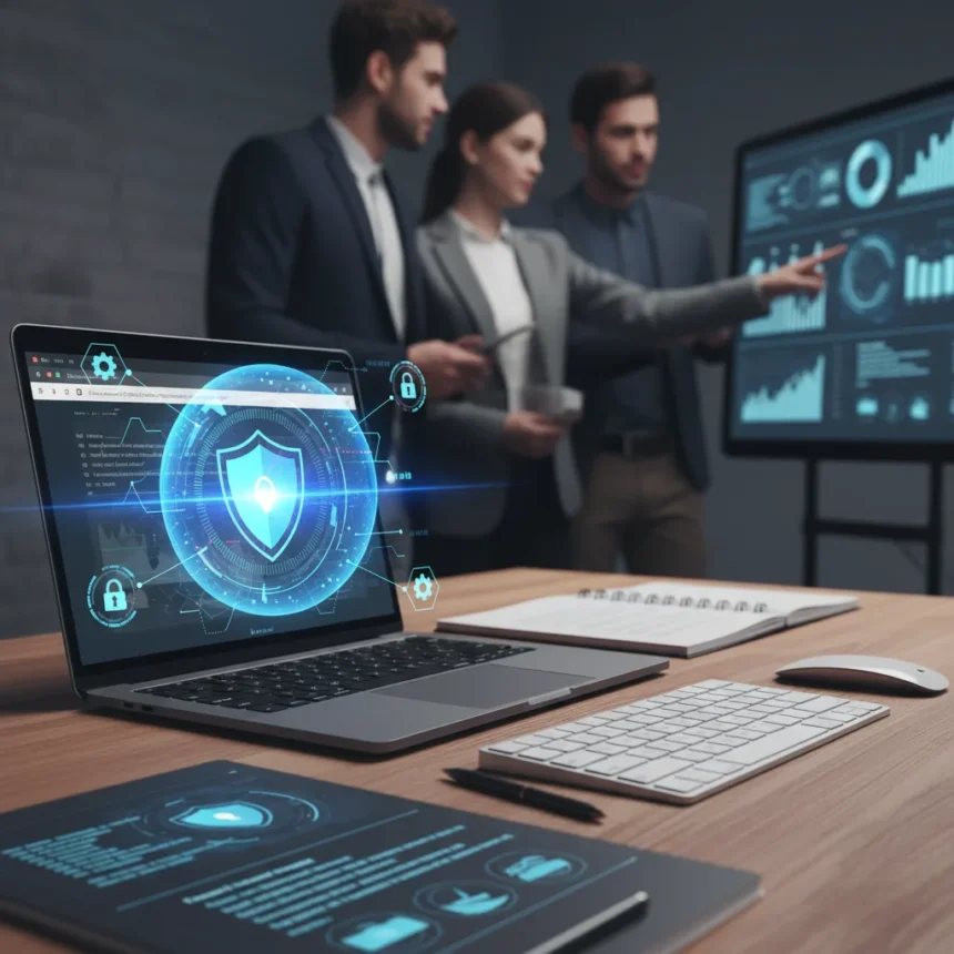 NordLayer Browser Treats Security Like SMBs Actually Need It — AI-generated illustration