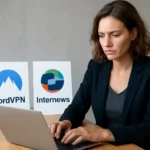 NordVPN and Internews partner to protect journalists from digital threats — AI-generated illustration