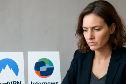 NordVPN and Internews partner to protect journalists from digital threats — AI-generated illustration