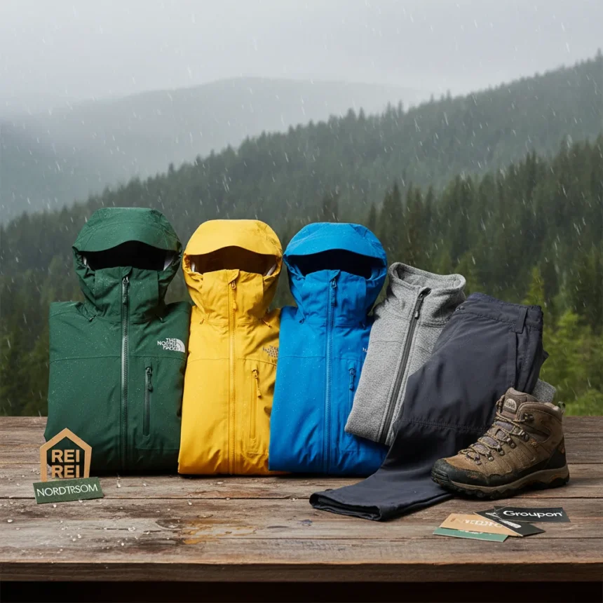 The North Face Spring Apparel Deals: Up to 40% Off Rain Jackets — AI-generated illustration